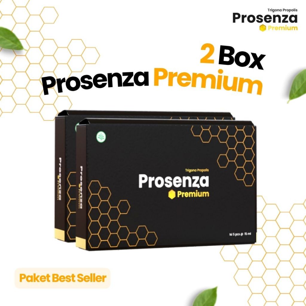 PROPOLIS PROSENZA PREMIUM | Herbal Cair Alami | Bantu Jaga Gula Darah, Asam Urat, Kolesterol (2BOX)