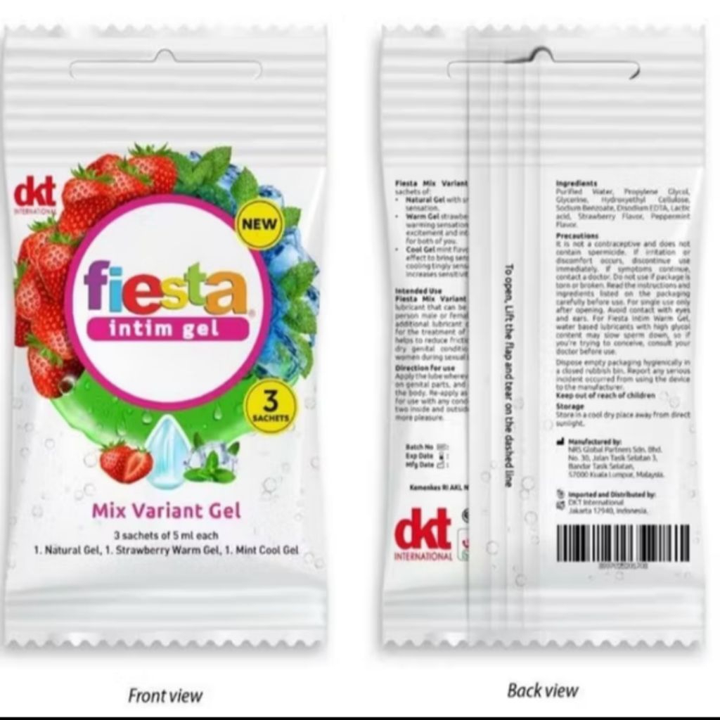 Fiesta intim Mix Variant Gel sachet / pelumas gel