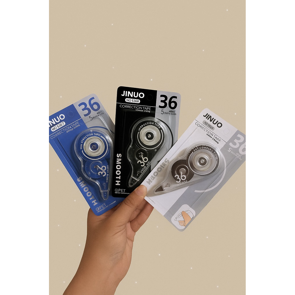 

STIPO KERTAS SERIES POLOS 9561 HITAM PUTIH BIRU | CORRECTION TAPE | CORRECTION ROLLER | TIPEX PITA| TIPE X PITA