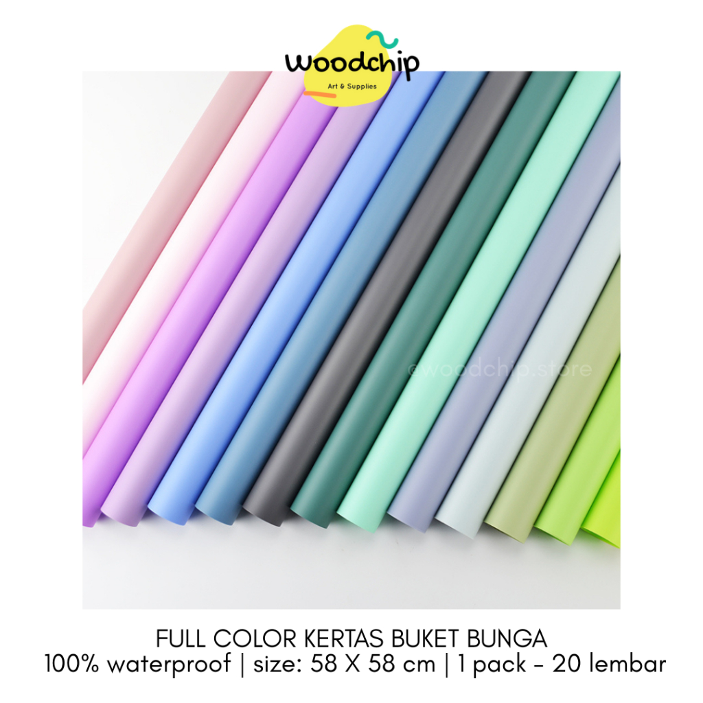 

[PACK] FULL COLOR CELLOPHANE (FC-01) PART 2 | KERTAS BUKET BUNGA - KERTAS KADO - WRAPPING PAPER - SAMPUL BUKU