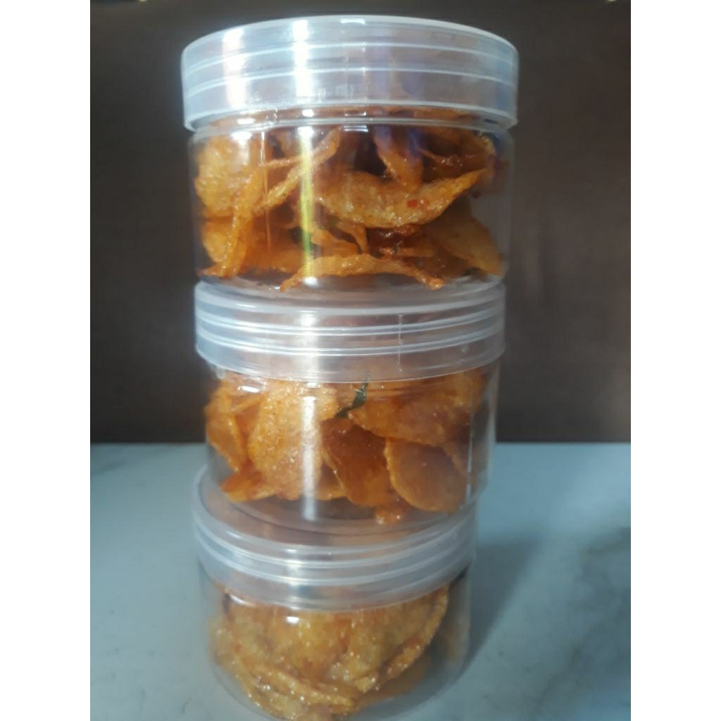 

KIRIPIK KENTANG daun jeruk MANIS PEDAS kemasan TOPLES 300ml