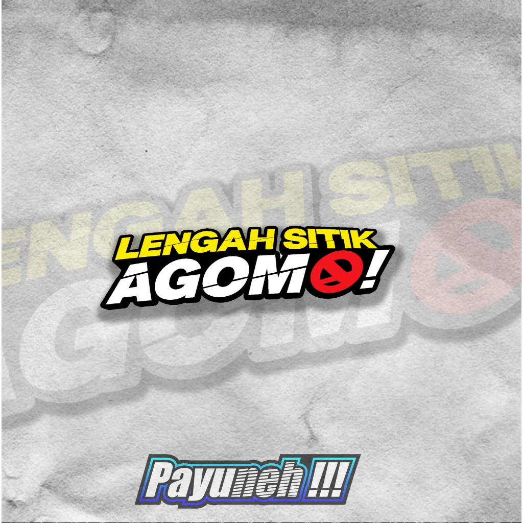 

STICKER KATA KATA LENGAH SITIK AGOMO!!! AESTHETIC ANTI AIR - STICKER HELM TUMBLER CASE HP DLL