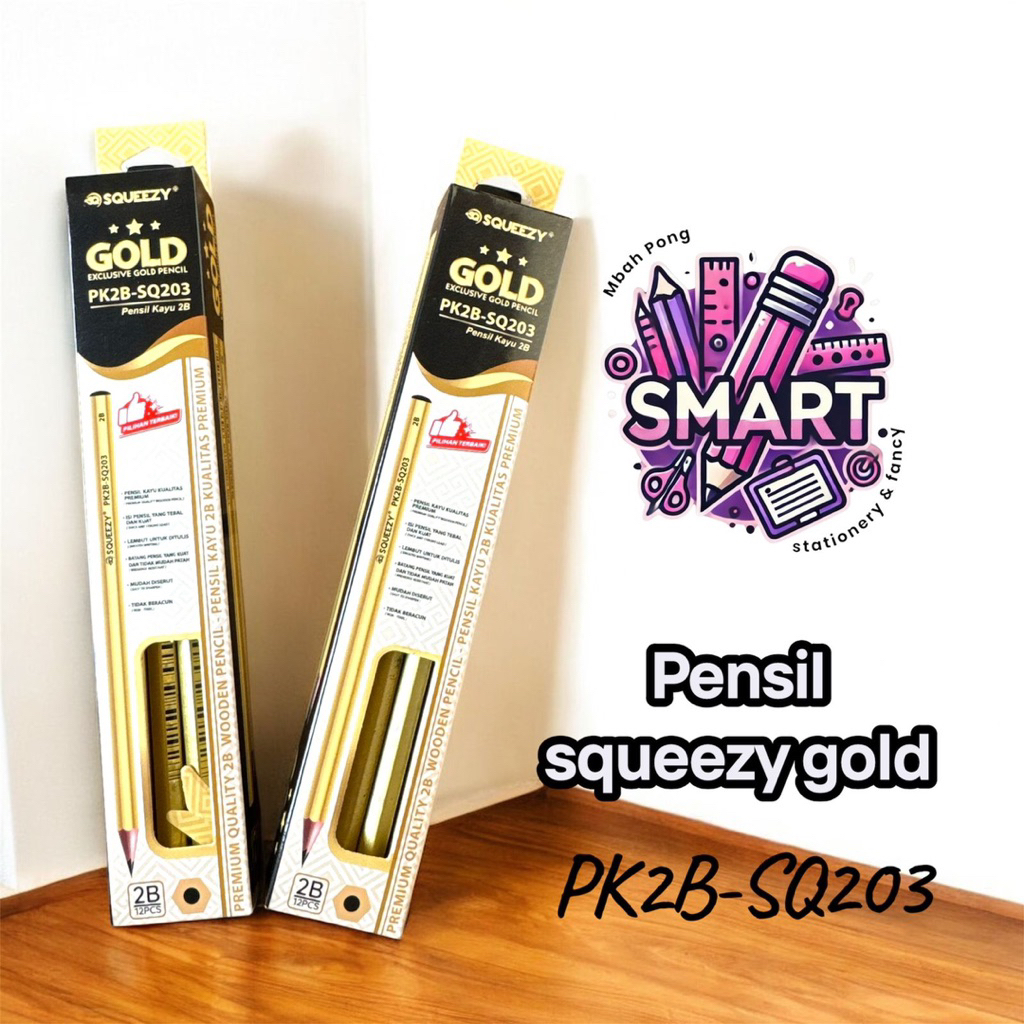 

PENSIL SQUEZZY SQ203 GOLD 2B 2,4mm | 1 PAK
