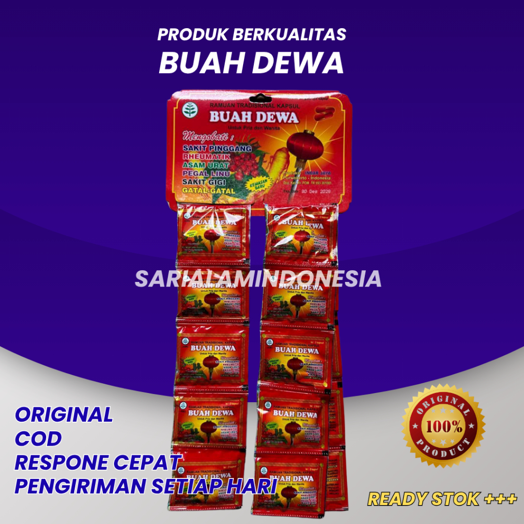 

Kapsul Buah Dewa Original Renceng 20 Sachet