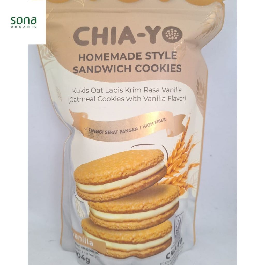 Chiayo Cookies Sandwich Vanilla / Vanilla Cookies Sandwich 104 gr - Chiayo