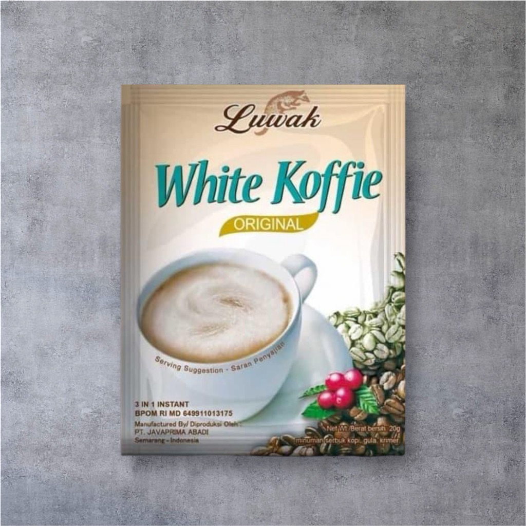 

Kopi Luwak White Coffee serenceng isi 10 sachet