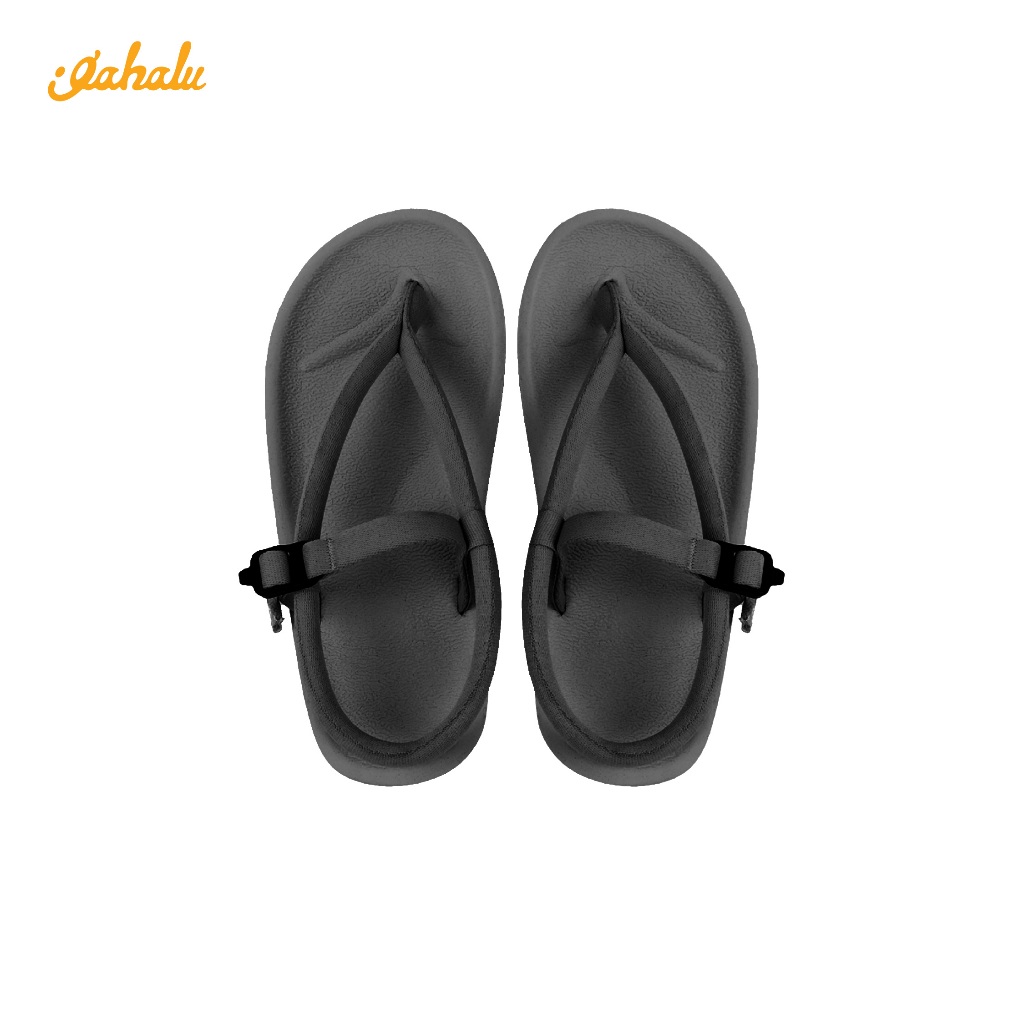 Gahalu Wakatobi Warna Merapi Charcoal - Sandal