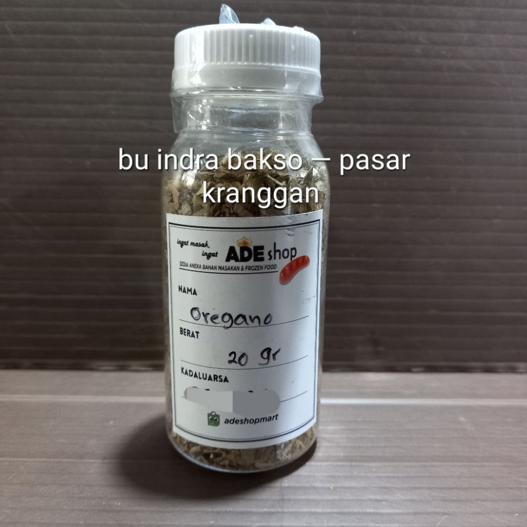 

oregano flakes 20 gr leaves dried daun kering rempah herbs
