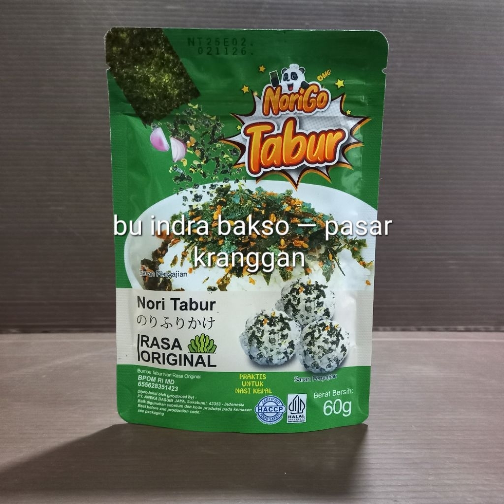 

nori tabur 60 gr jsf java super food rumput laut panggang original pedas