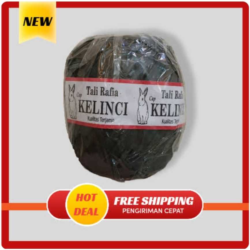 

TALI | Tali Rafia Hitam Sarang Tawon / Gembos | Tali Rafia 500 gram |Tali Plastik | Tali 1/2 Kg FULL | Tali Hitam | Tali Warna | Rafia Hitam | Rafia Warna | Tali Rafia Cap Kelinci | Tali Rafia Original | Tali Plastik Original