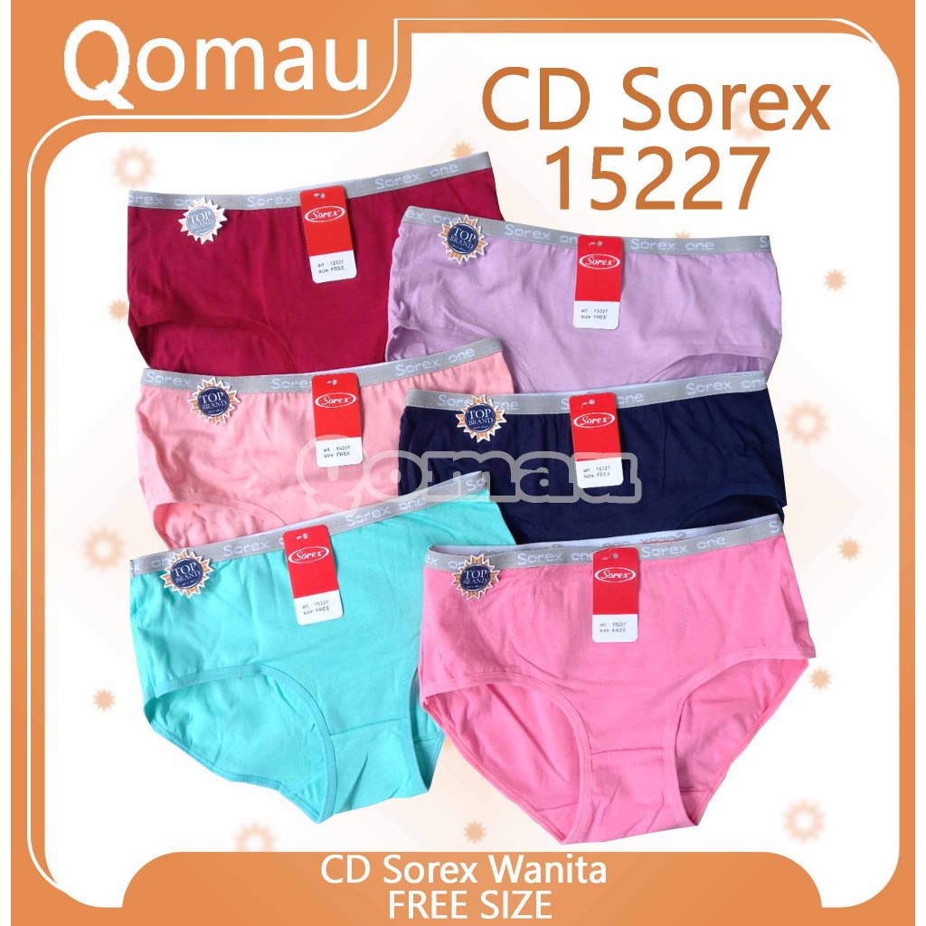 CD Sorex 15227 | Sorex Celana Dalam Fashion Wanita Midi Play With Color (Setara Size M-L) CD 15227 -