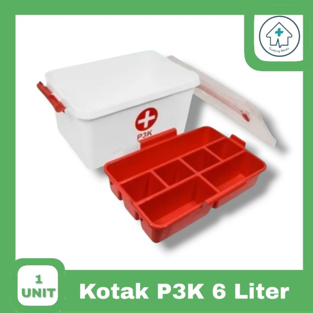 Kotak P3K 6 Liter  Box P3K  Emergency  Kotak Obat