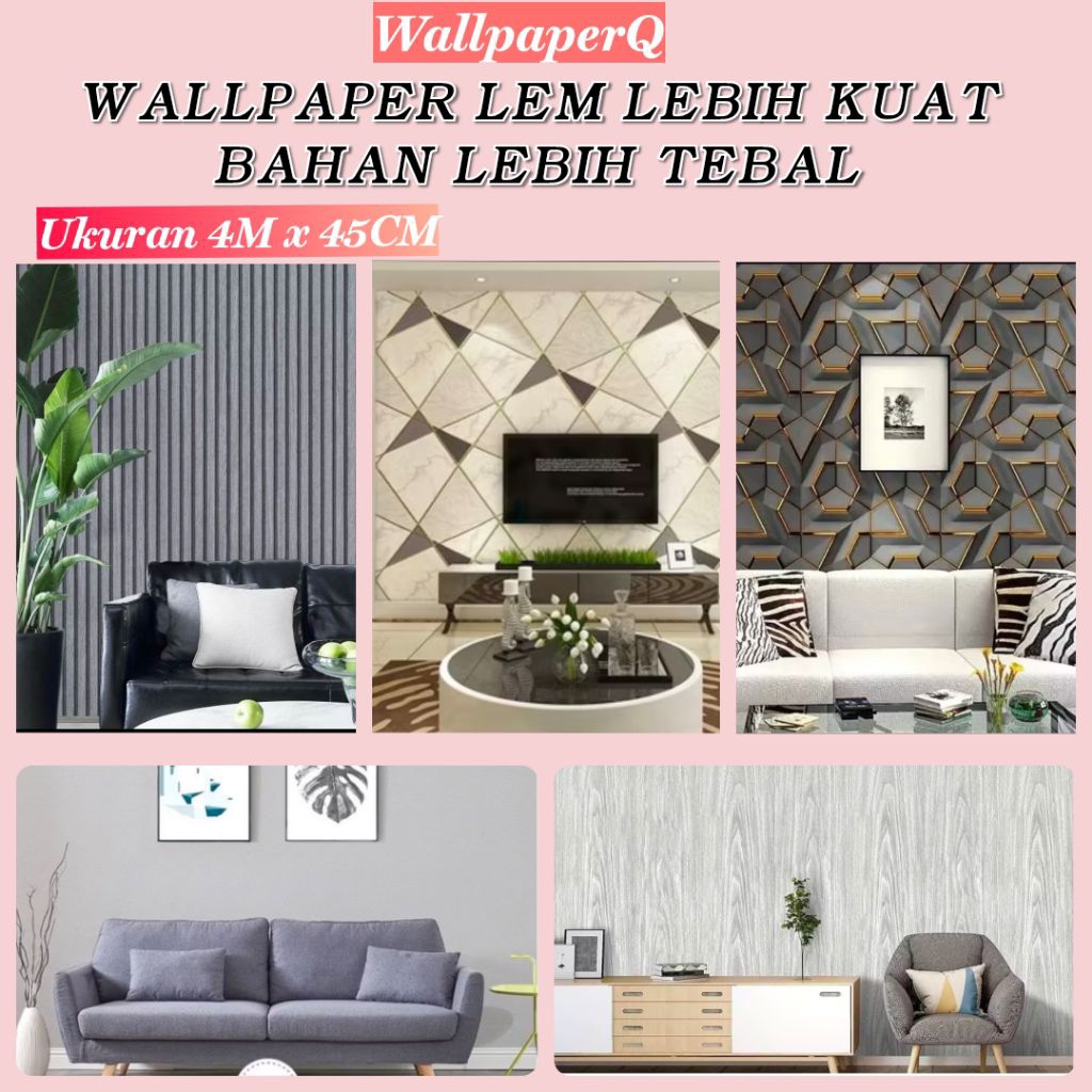 Wallpaper Abu-Abu Wallpaper Ruang Tamu Wallpaper Kamar Tidur Wallpaper Minimalis Wallpaper Polos Abu