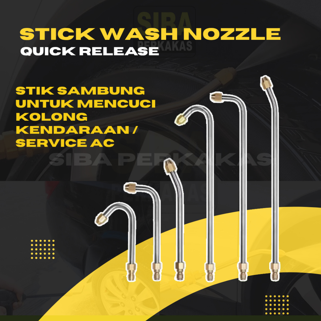 Ikura Tools Stick Quick Release cuci AC cuci kolong kendaraan motor mobil 35CM-90 Derajat Semprotan 