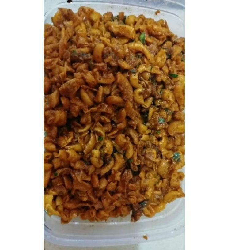 

250 GR, MAKARONI CIKRUH, PEDAS DAUN JERUK, ENAK, NAGIH TIDAK ALOT