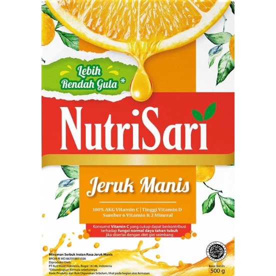 

[88] Nutrisari Jeruk Manis 500g - Minuman Bubuk Rasa Jeruk Manis