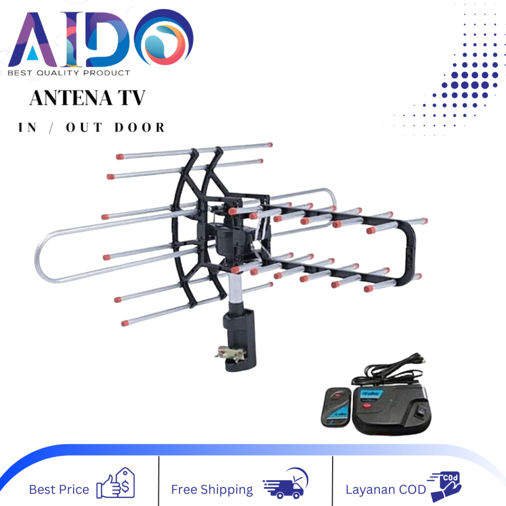 Antena TV digital Outdoor / Luar + Remote + Booster TV Q 950
