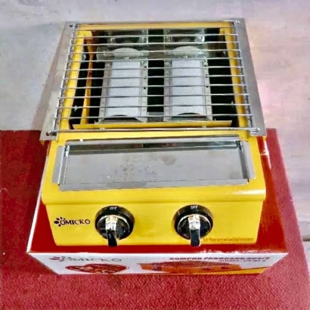 Kompor sosis bakar 2 tungku