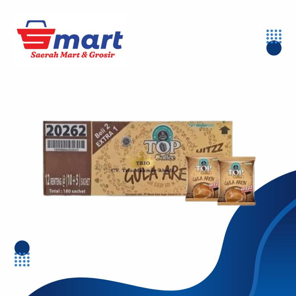 

TOP KOPI GULA AREN 1 KARTON ISI 12 RENTENG
