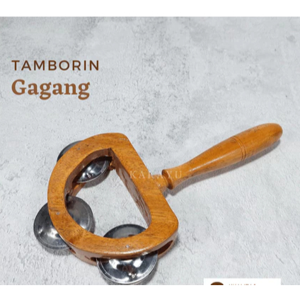 Tamborin Gagang Kecrekan Kayu Mainan Musik TAMBORIN Icik icik