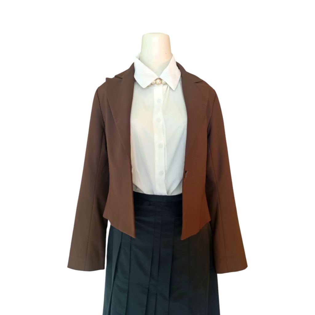Blazer Wanita Brown Lafayette