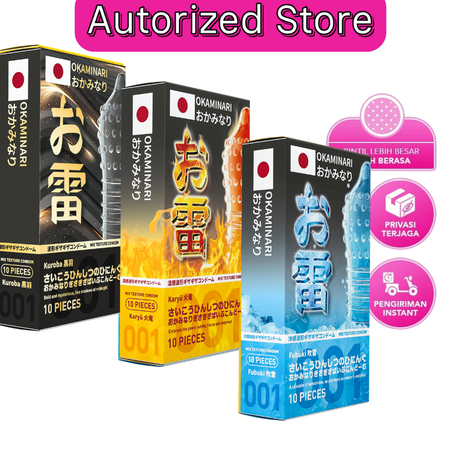 Kondom Bergerigi Berduri 001 Premium Kualitas Jepang Sensasi Ice Hot Varian Terlengkap - Eceran 1-3-