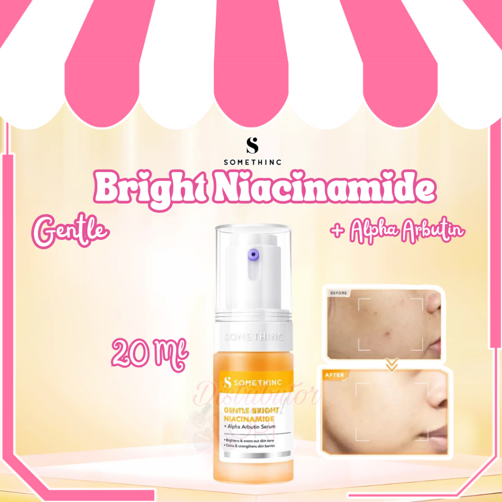 SOMETHINC Gentle Bright Niacinamide + Alpha Arbutin Serum 20ml | BPOM
