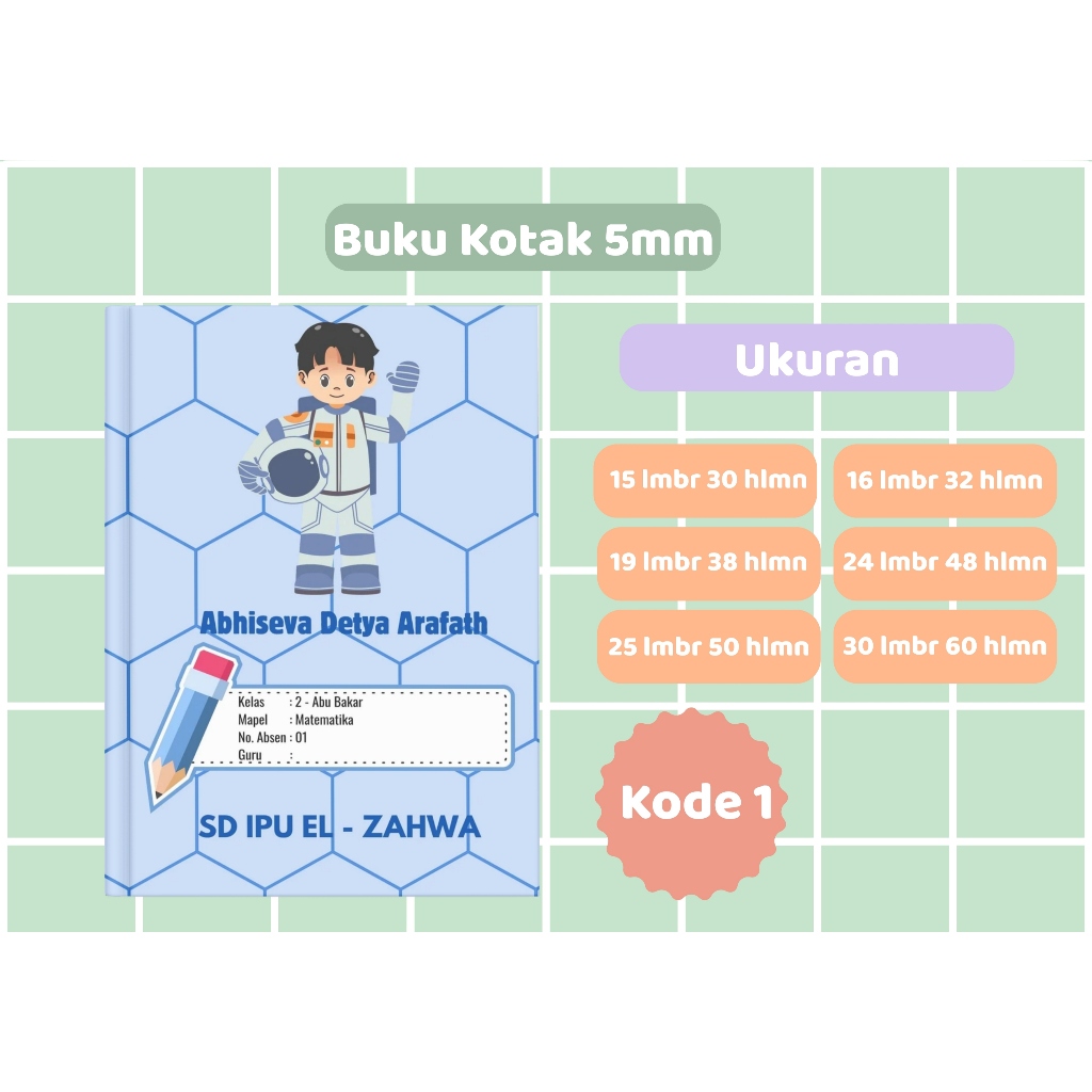 

Buku Tulis Custom A5