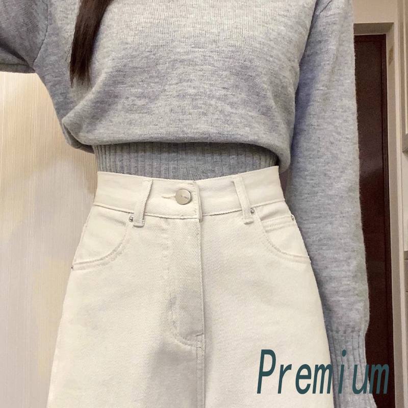 RECOMMENDED Celana wanita jeans putih jeans cream Celana kulot wanita jeans putih wanita celana
