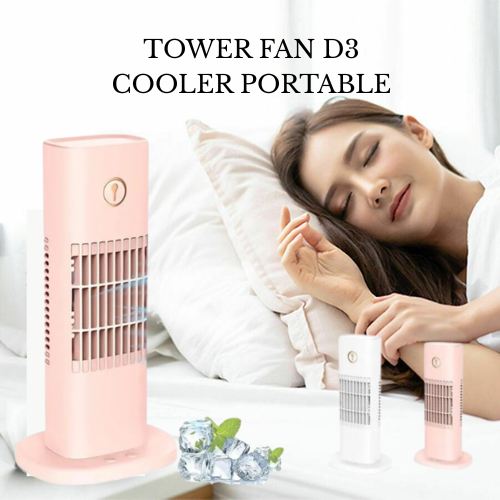 Tower Fan Air Cooler Portable Kipas Angin Fan - Tower Stand Lantai Purifier Elektrik - D3 Air Cooler