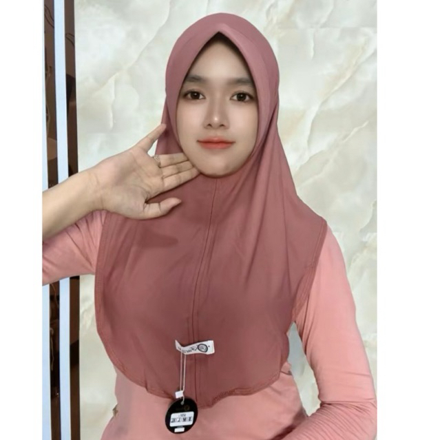 865 YUMNA S JILBAB AL FAEZYA DEX SPORTY NUTUP DADA DEWASA TANGGUNG SIZE S DEWASA JERSEY AIRIS/HIJAB 