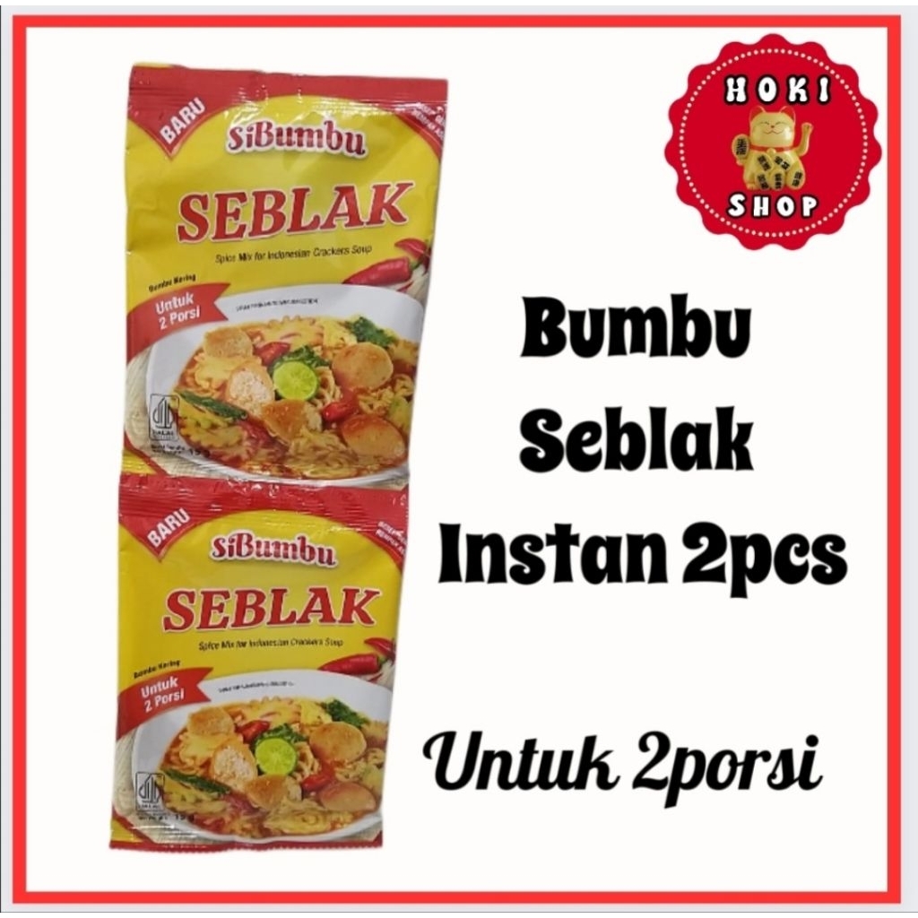 

SiBumbu" Bumbu Seblak Instan 2pcs Bisa Untuk 2porsi / Bumbu Kuah Seblak