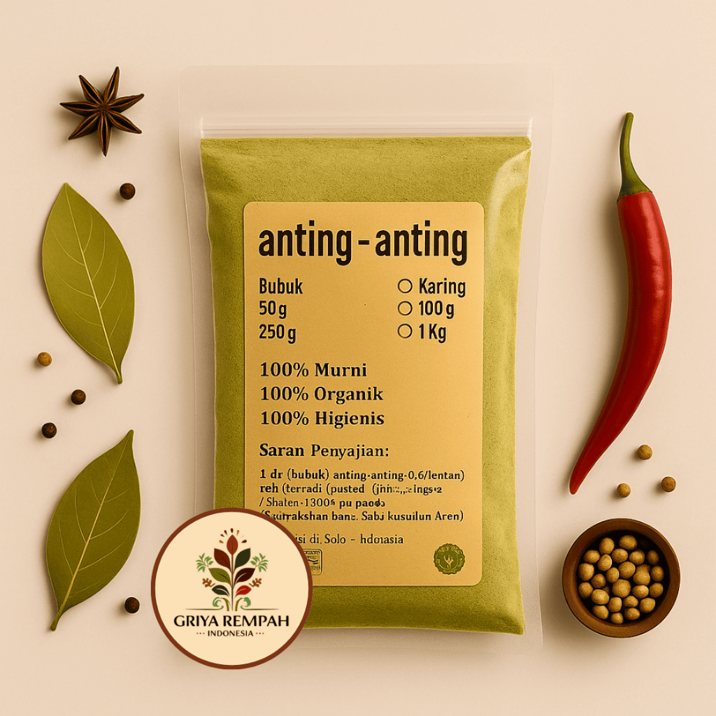 

ANTING ANTING BUBUK 500 GRAM Premium – Ramuan Rempah Herbal Kering Jamu Tradisional Alami untuk Kesehatan Catnip Simplisia Acalypha Australis