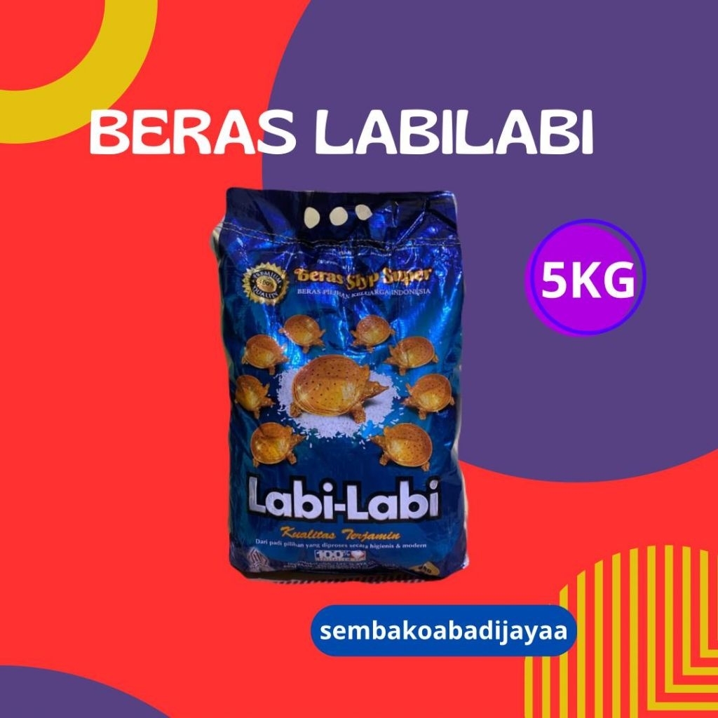 

Beras labi labi 5kg,kualitas sedang,promo