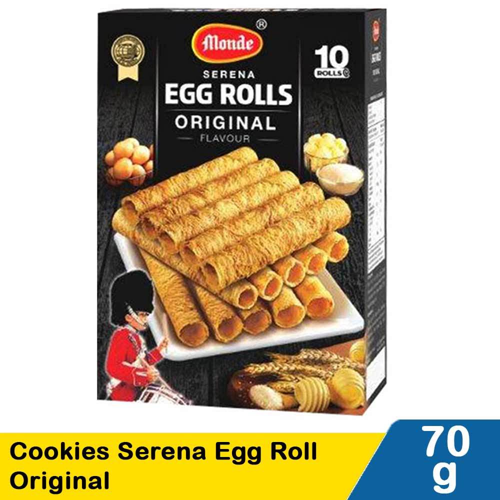 

[oddsolshop] pekanbaru/Monde Serena Egg Rolls 70GR Biskuit Snack Biscuit