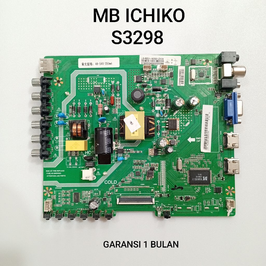 MAINBOARD TV ICHIKO S3298 - MB - MOTHERBOARD - MOBO - MESIN TV ICHIKO