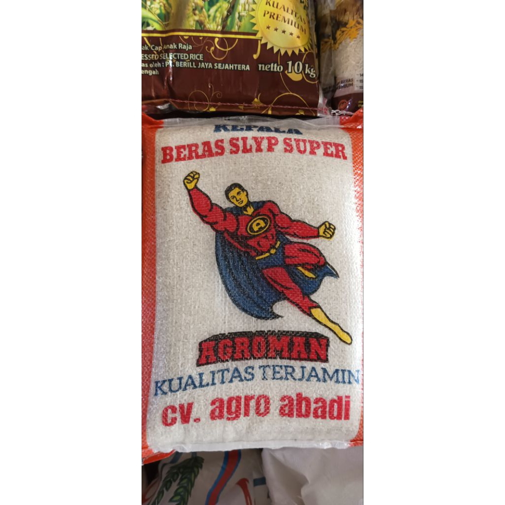 

[ 5 Kilogram ] Beras Agroman Kepala Beras SLYP Super Kualitas Terjamin