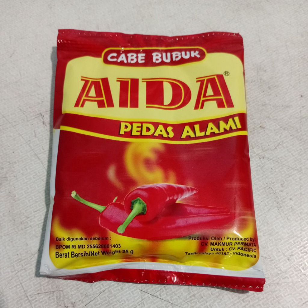 

AIDA Cabe Bubuk Serbaguna Pedas Alami 25 gr