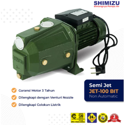 Pompa Air Semi Jet Pump SHIMIZU JET-100 BIT / Pompa SHIMIZU JET 100 BIT Pompa air sumur Dangkal 100 