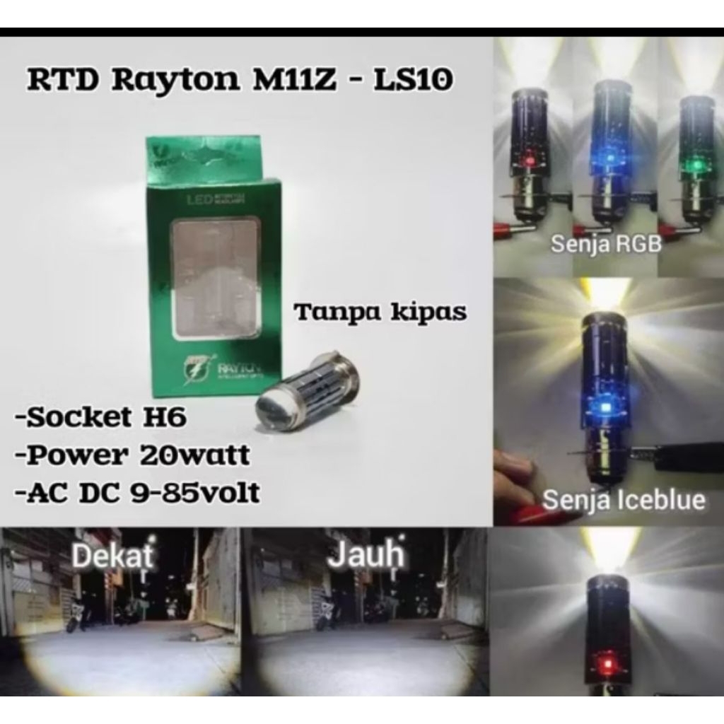 RAYTON RTD M11Z - Lampu utama H6 RTD RAYTON