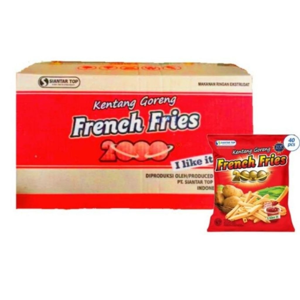 

[ 1 Dus - 48 Pcs ] French Fries 2000 Kentang Goreng 24 gr