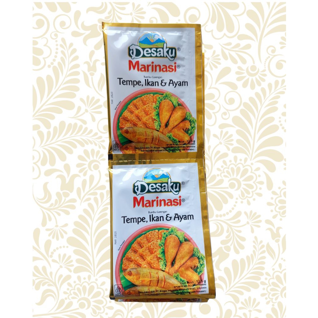 

Desaku Marinasi tempe, ikan, ayam renceng 12 pcs