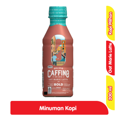 

Caffino Delizio Oat Marie Latte Minuman Kopi Botol 200 ml