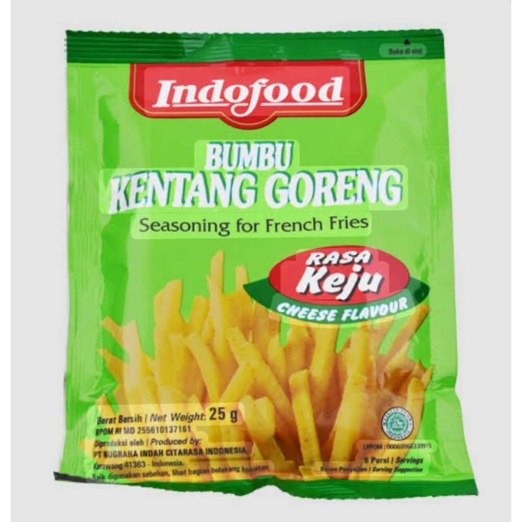 

Indofood Keju Bumbu Kentang Goreng 25 gr
