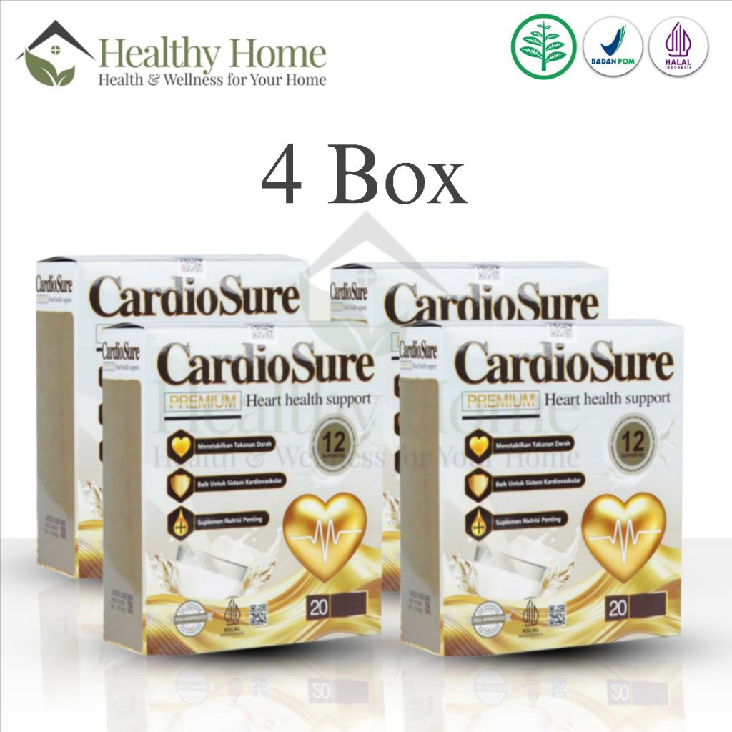 

Cardiosure Original 4 Box Susu Untuk Hipertensi Dan Kesehatan Jantung