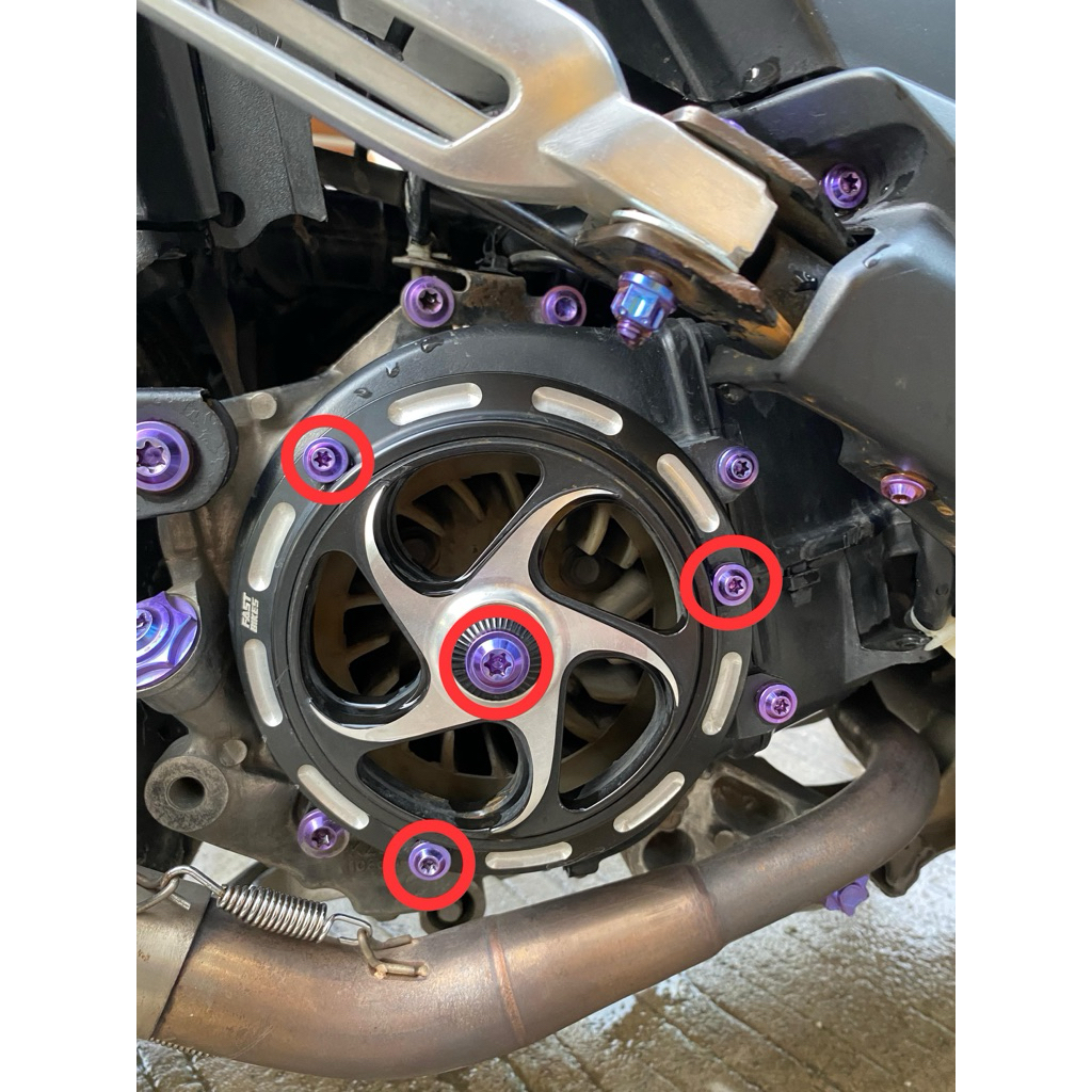 Baut Titanium Spinner (4 Pcs/4 Baut) Original Titanium