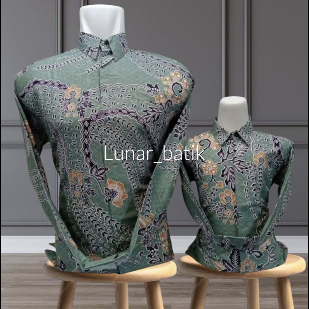 Batik Couple Ayah Dan Anak Katun Solo Premium Batik Pasangan Ayah Dan Anak Motif Terbaru Seragam Mew