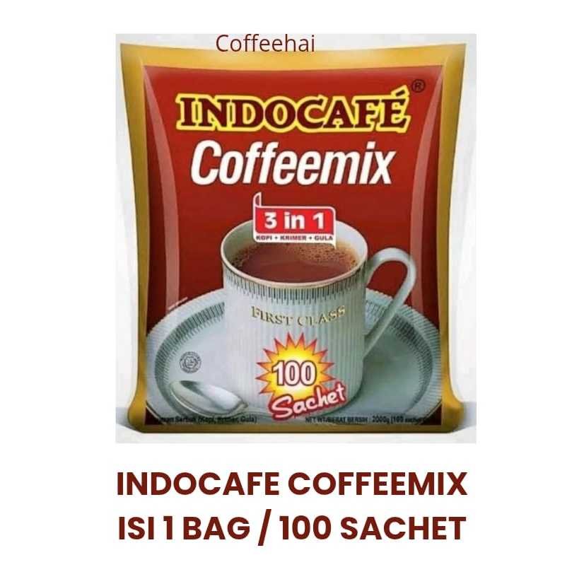 

COD KOPI INDOCAFE COFFEEMIX 20g LANGSUNG KIRIM / 100 SACHET / 1 BAG