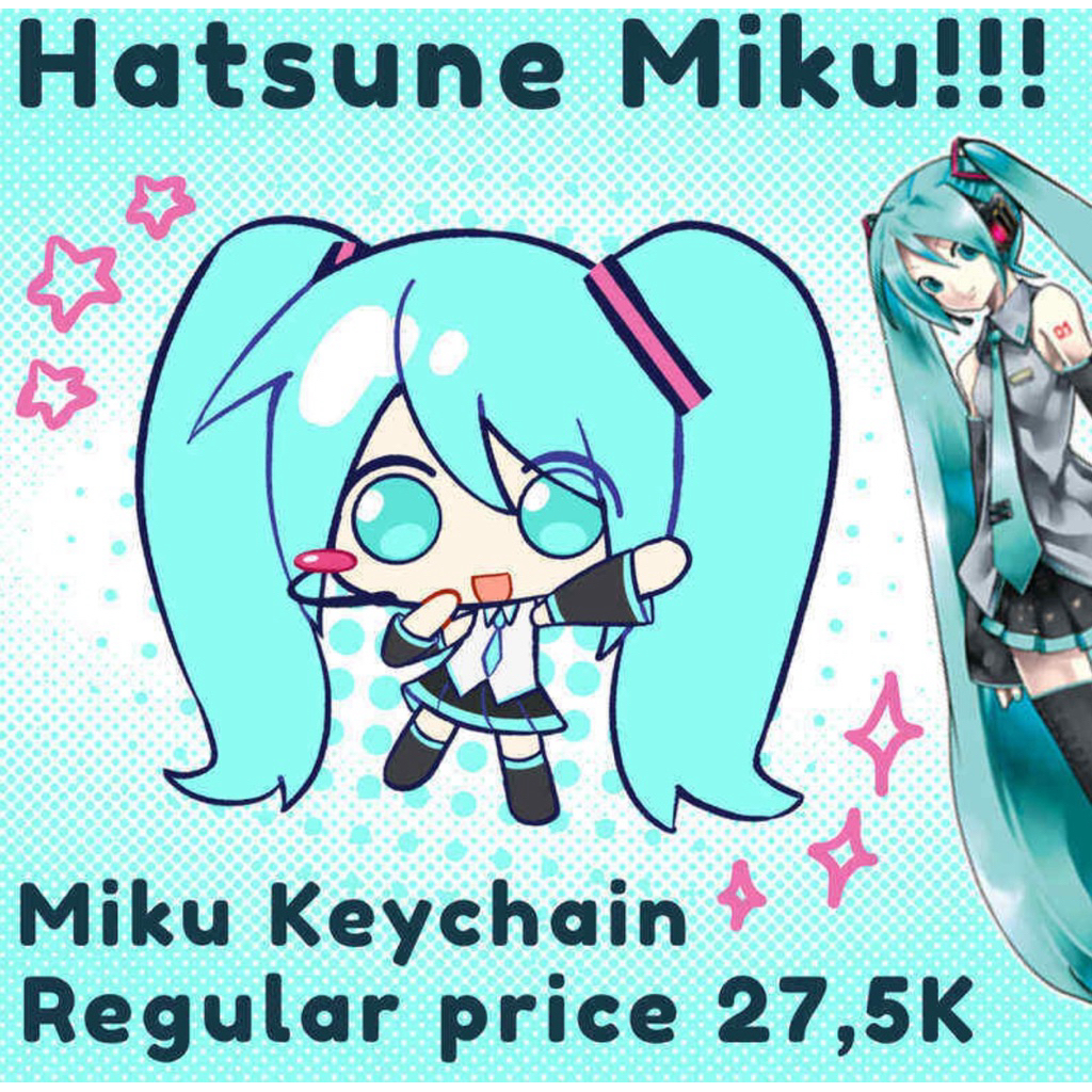 Hatsune Miku acrylic keychain[ready stock]