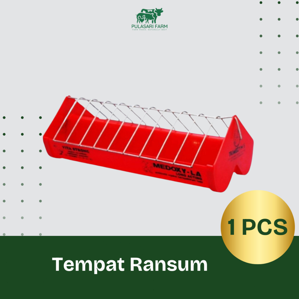 DOC Feeder Merah/Tempat Ransum DOC Medion/Tempat Pakan Ayam